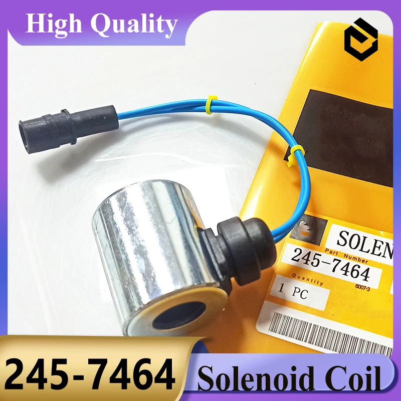 245-7464 24V Solenoid Valve Solenoid Coil 2457464 for Caterpillar CAT 3612 3616 12H 120H 135H 160H 140H