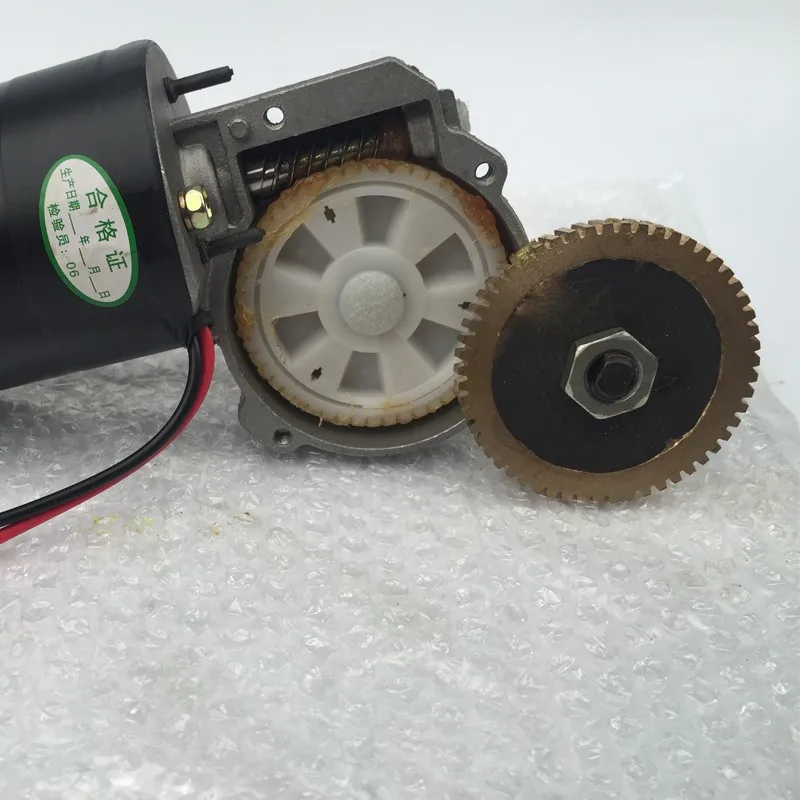 DC12V~24V 60W 5N.M 10rpm-70rpm Gear Worm And Gear Motor With Positive Tnversion