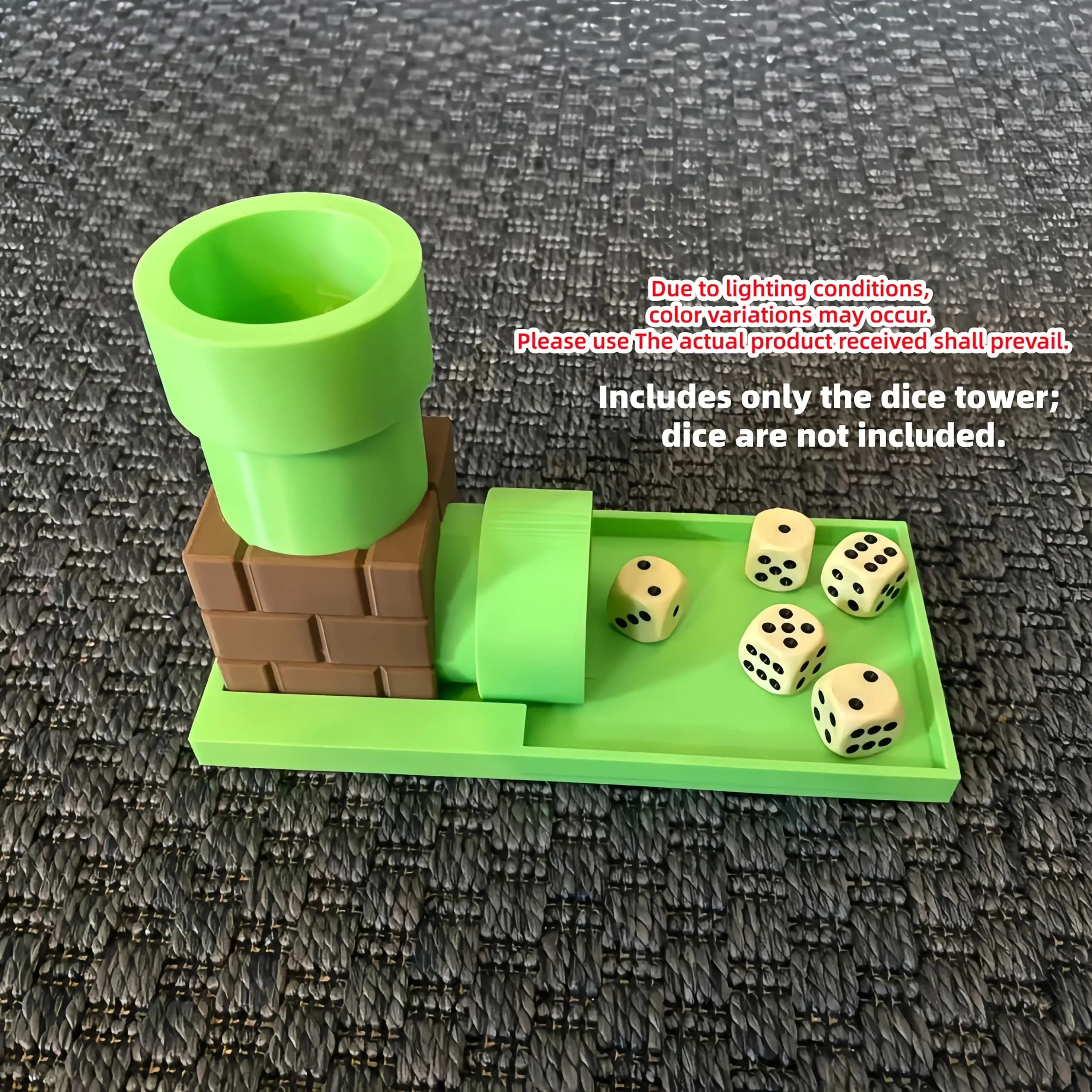 3D printed dice tower(excluding dice) is suitable for board games, compatible with table games, drinking