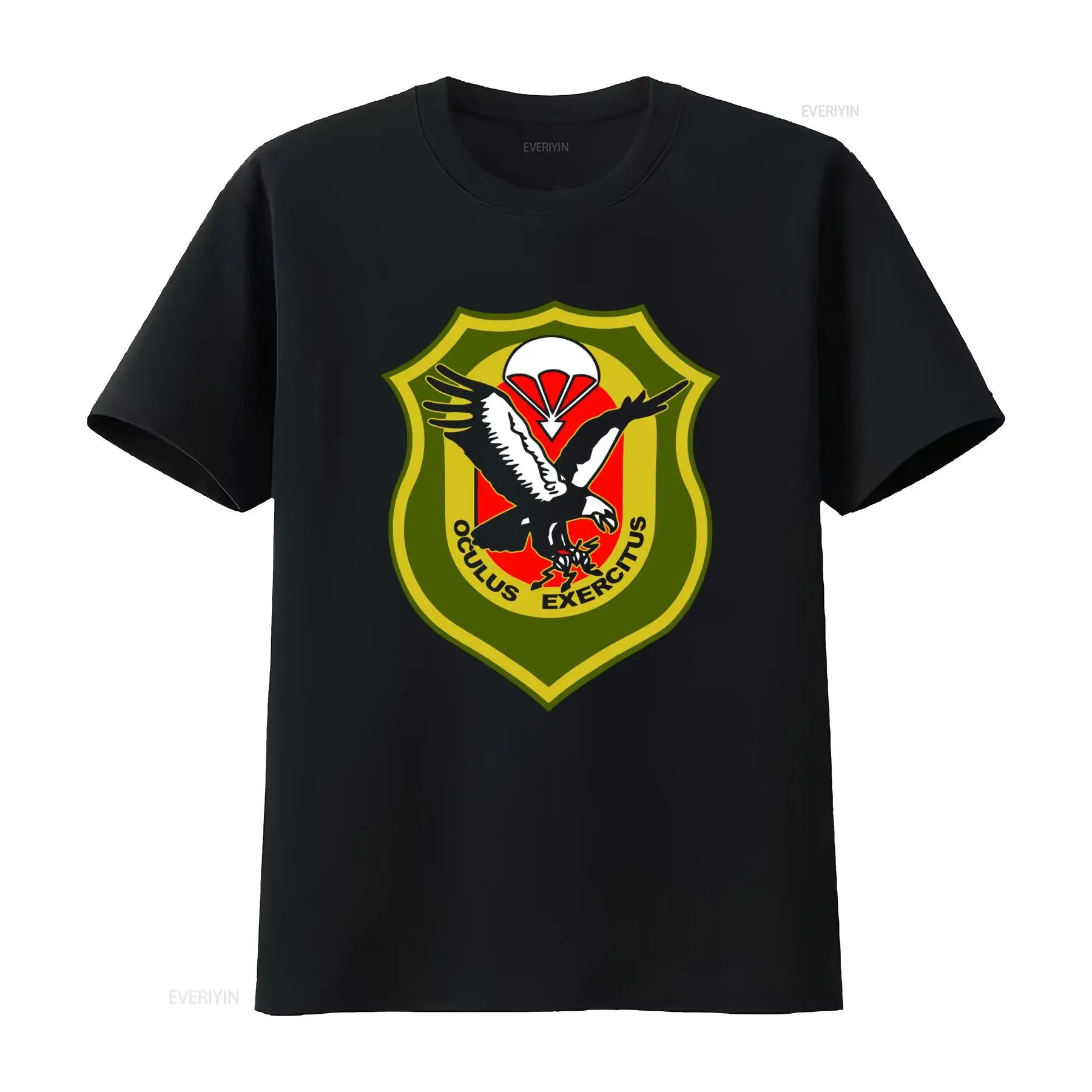 Wildeshausen Bundeswehr Paratroopers Company Eagle Shield Logo T Shirt Unique Military Design for Men vintage Washed Breathable