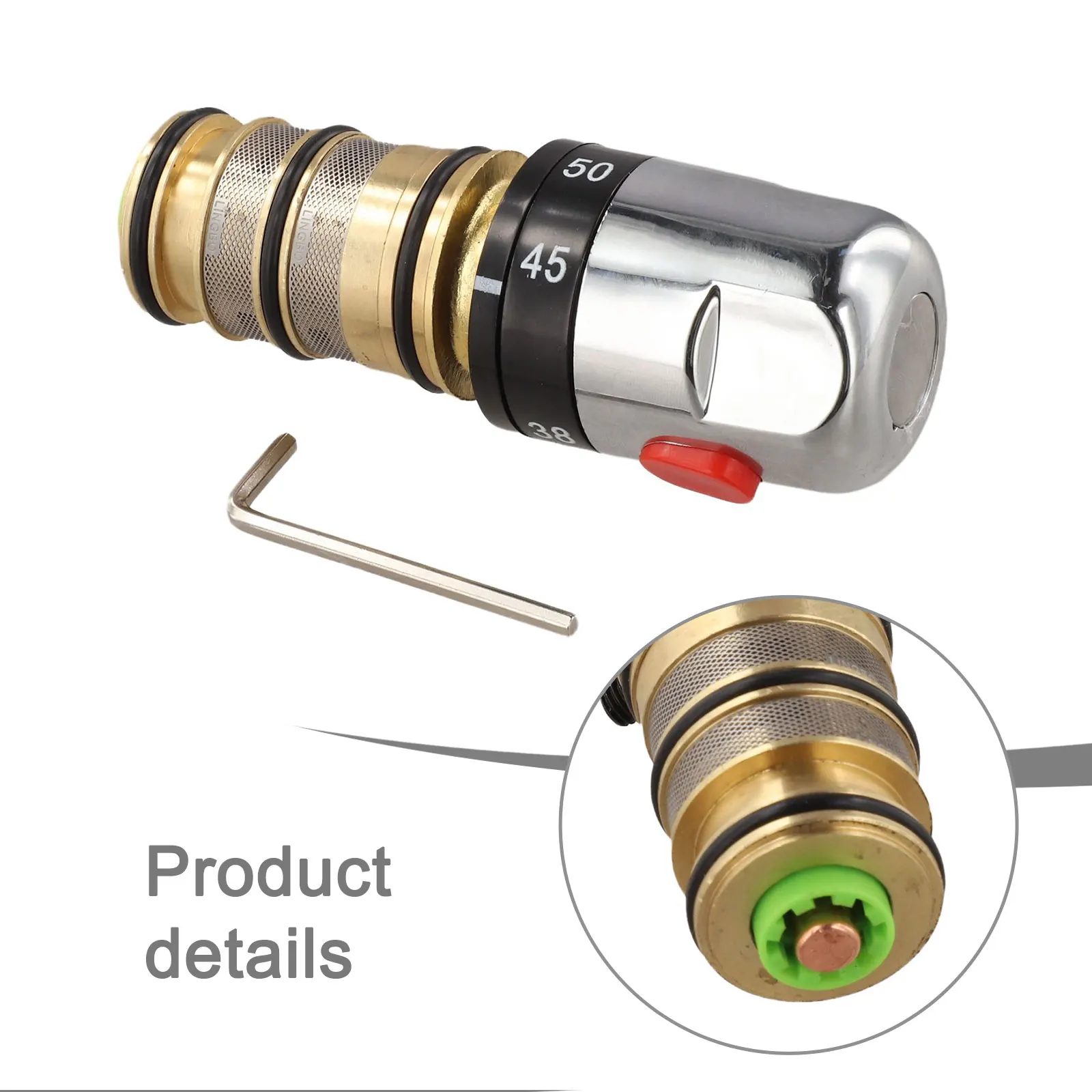 120*39.57mm 4.7*1.56inch Bath Shower Tap Chrome Plated Solid Brass Concealed Shower Compatibility Easy Installation Process