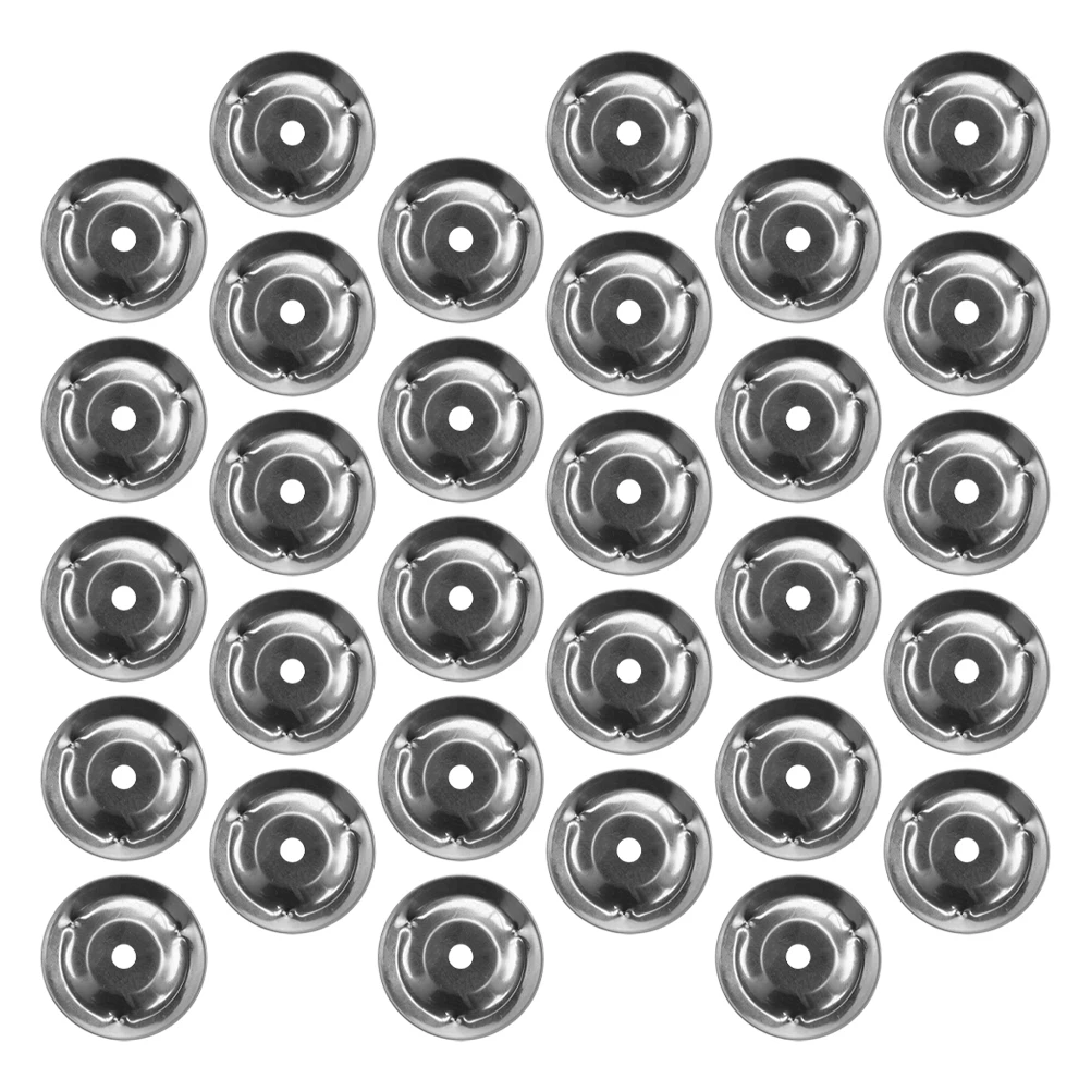 

50 Pcs Cymbal Bell Cymbals Replacement Accessories Parts Drum Rings Stainless Steel Crash and Stand for