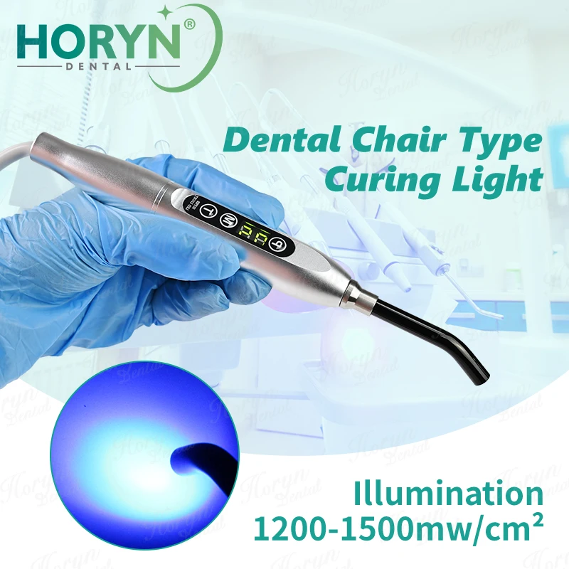 Luz de curado Dental LED de 5W con cable, lámpara de curado UV, unidad de sillón Dental para toda la resina, blanqueamiento, protección dental con cabeza
