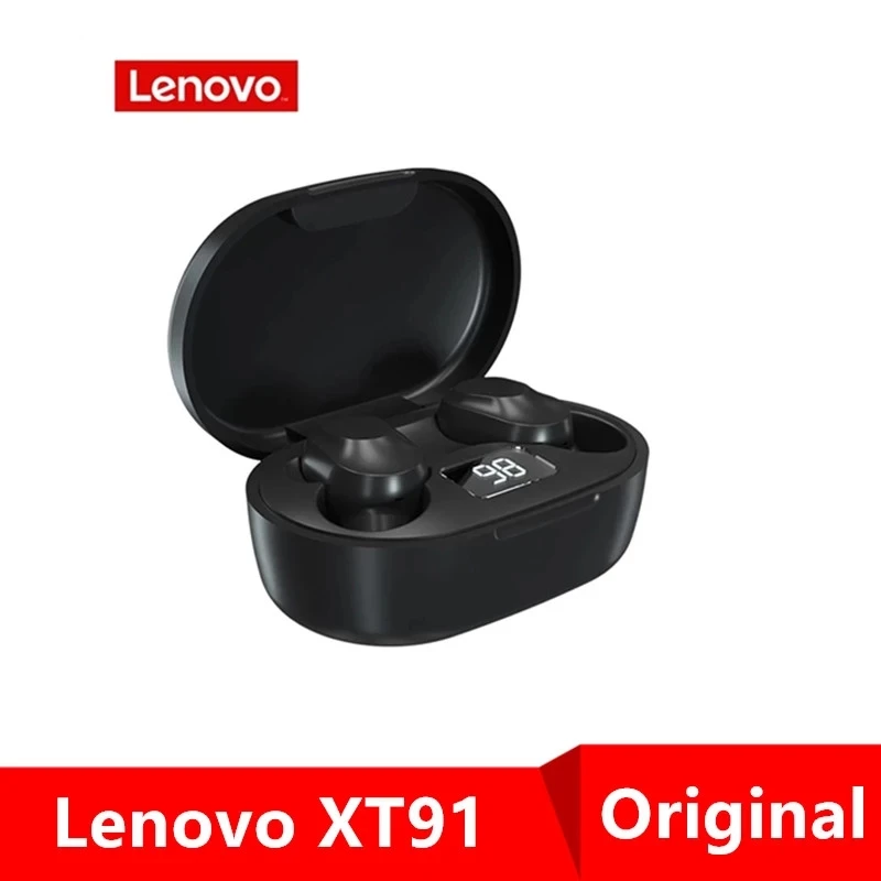 Lenovo original xt91 controle ai sem fio bluetooth fones de ouvido gaming fone estéreo baixo com microfone redução ruído tws