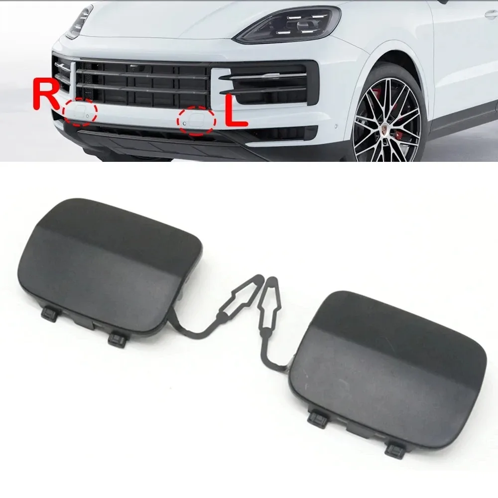 Front Bumper Tow Eye Hook Cap Cover Fits for Porsche Cayenne 2018-2023 9Y0807155G2X 9Y0807156G2X NEW