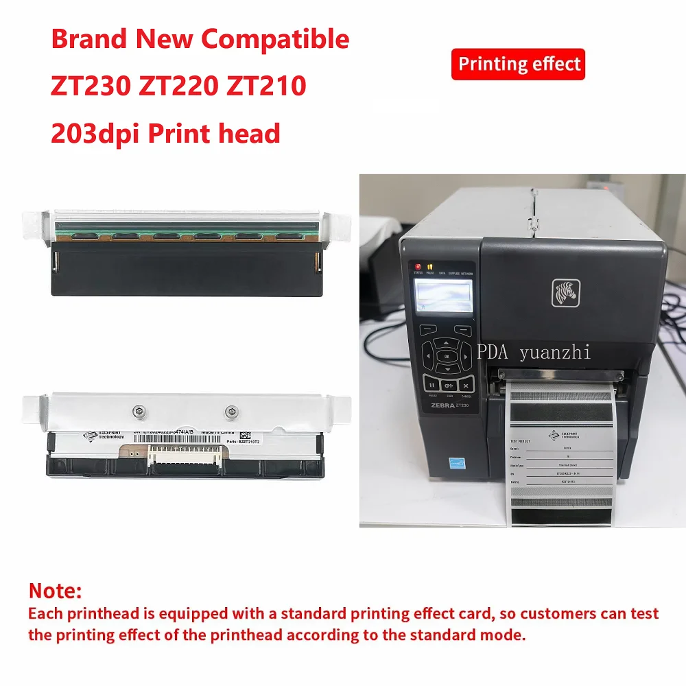 New ZT230 Thermal Printhead 203DPI P1037974-010 For Zebra ZT210 ZT220 ZT230 Print Head