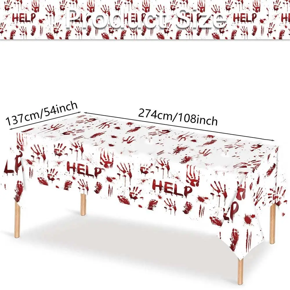 New Plastic Halloween Tablecloth Pumpkin Ghost Table Decoration Disposable Tablecloths Bronzing Table Cover Halloween