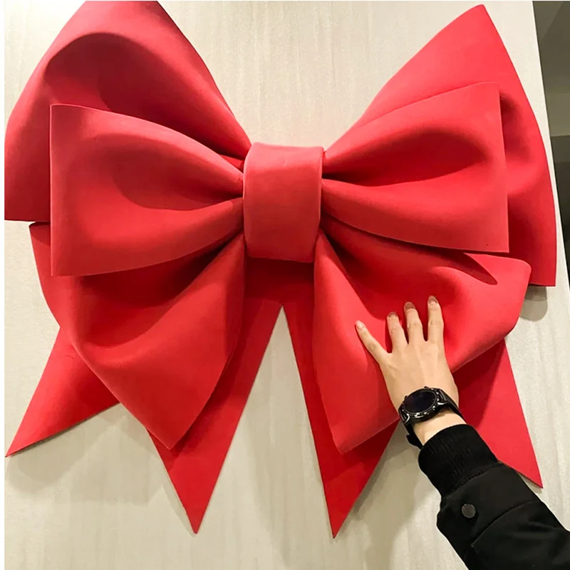 Christmas Tree Decoration New Year Party Prop Christmas Big Bow EVA Shop Display Wedding Party Prop Festivity Occasion DIY