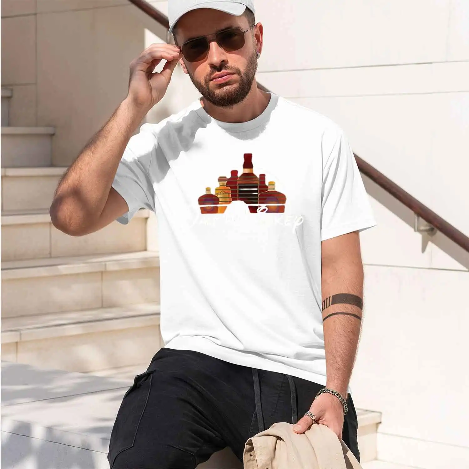 Malt Whiskey Printed T-Shirt Funny Alcohol Drunk Mens Short Sleeve Loose d Tees Fashion Street Clothing Summer Tops 2026 New Mod