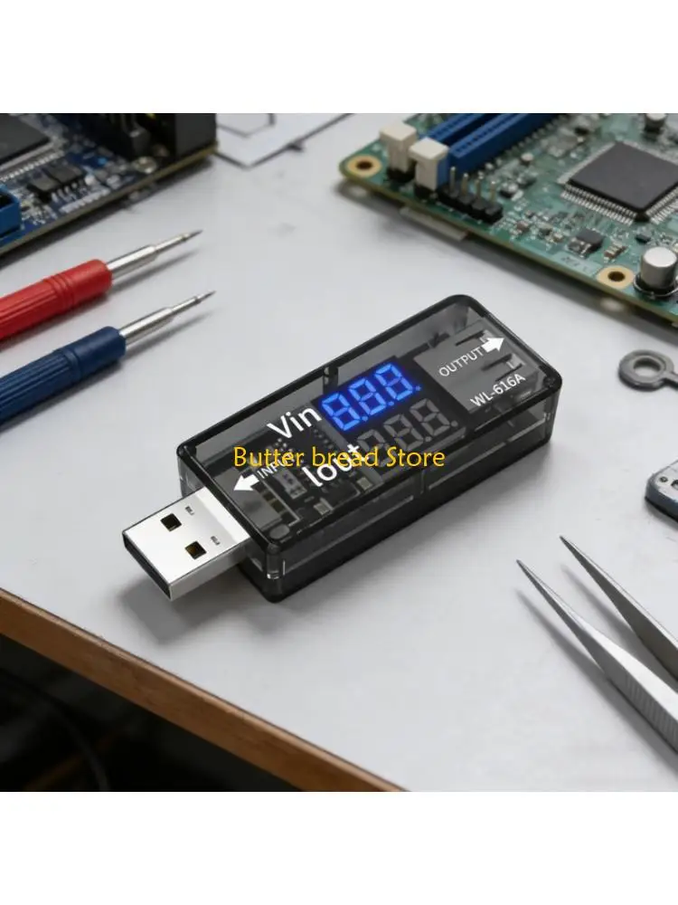 W89C USB Power Meter Small Electric Current Tester Charging Efficiency Tester Tool