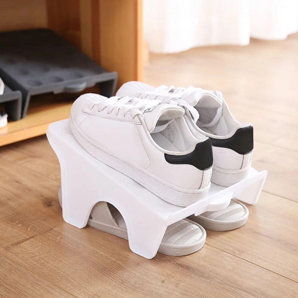 New PP Household Storage Shoes Blue/Beige Durable Shoes Storage Rack Pink/Green Save Space Simple Shoe Cabinet Household