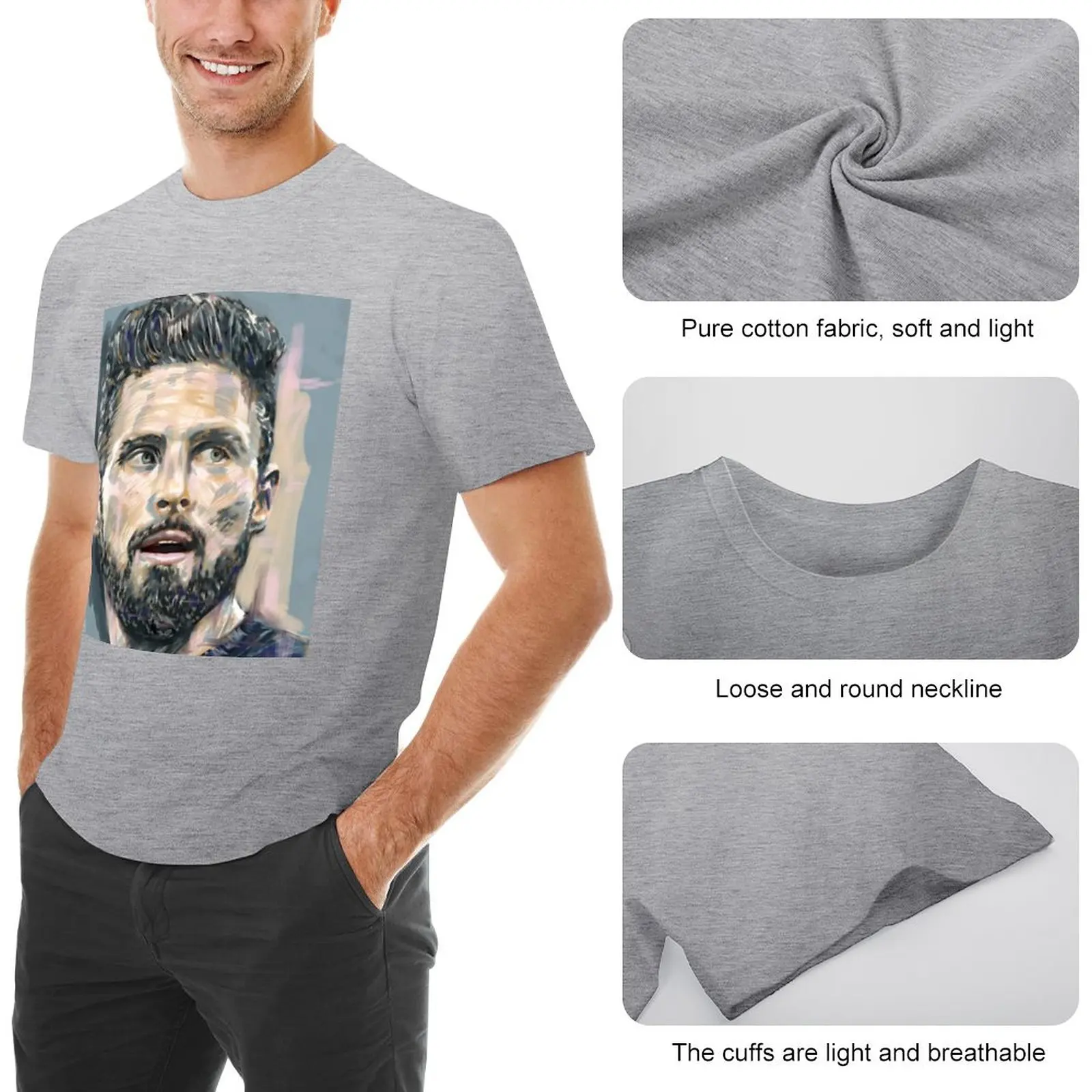 Olivier Giroud - Maximum Impact T-Shirt tees custom t shirts design your own fitted t shirts for men