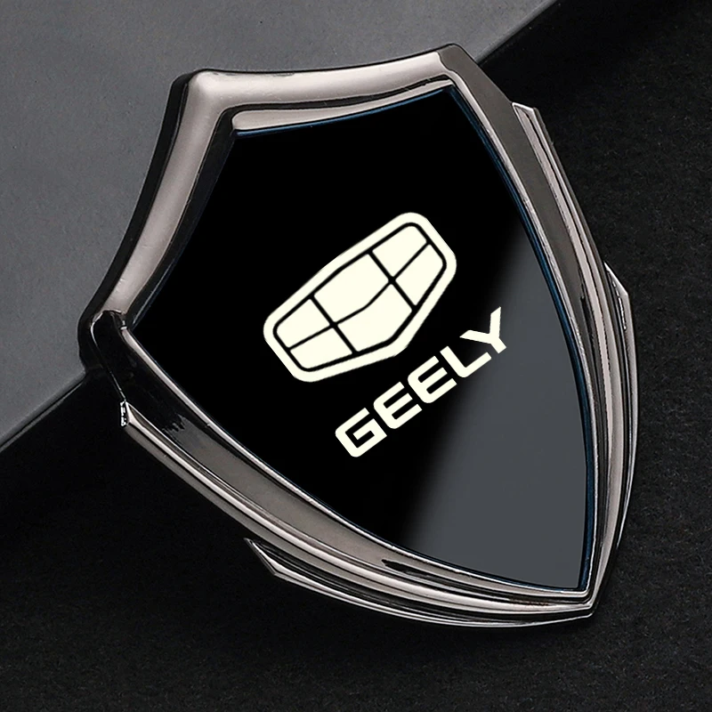 auto accessory 3D metal accsesories car stickers for geely atlas coolray BO RUI YUE CK Saloon EMGRAND ec7 GS GC2 GC5 GC6 GC7 GX2 view 5
