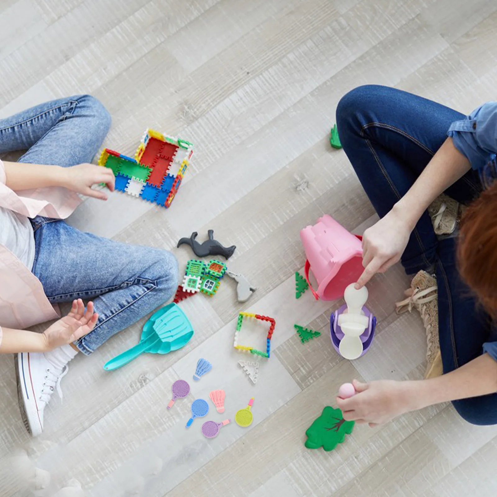 

12Sets Miniature Badminton Rackets Realistic Sports Accessories for DIY Handmade Crafts Party Decor Photography Props