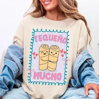 Venezuela mujeres hombres camisa Tequeno Mucho amigo regalo Venezuelan Foodie amante camiseta libertad Vzla camisa regalo Navidad regalo Tops