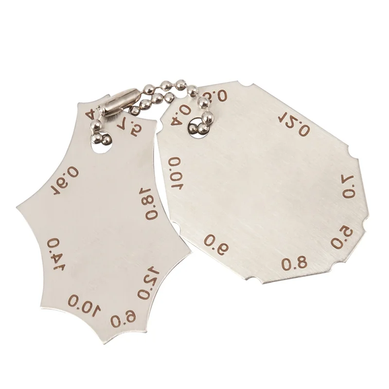 

ABUF-6Pcs Welding Gauge Key Weld Surface Joint Inspection Measure Tools Pocket Fillet Weld Gauge Measure Tool