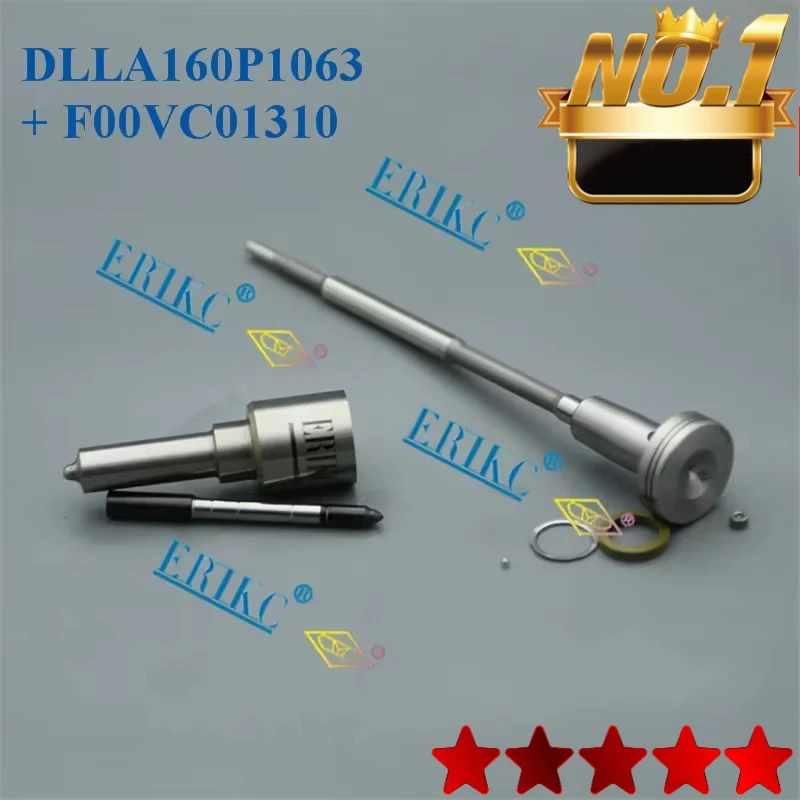

ERIKC Repair Kits Fuel Injector DLLA160P1063 Nozzle Sprayer Valve F00VC01310 CRI Injector for Inyection 0445110131 (0986435084)