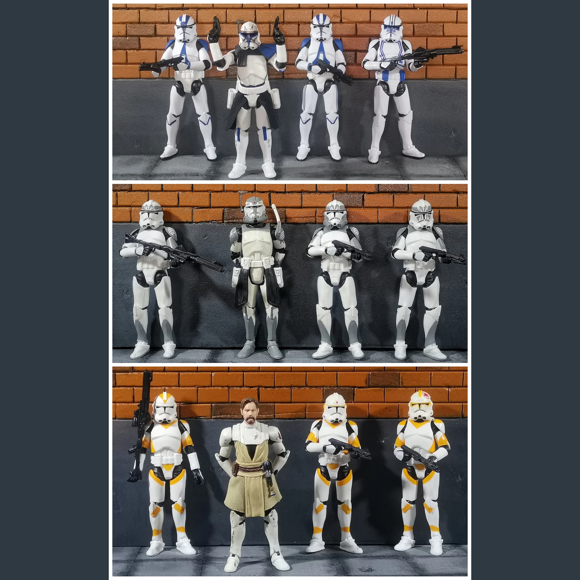 Star VANClone Trooper Action Figure, 3.75 ", 1/18 commencerth Wolffepack Battalion, Plo Koon, 212th Cody, Obi-Wan Toys, Model At