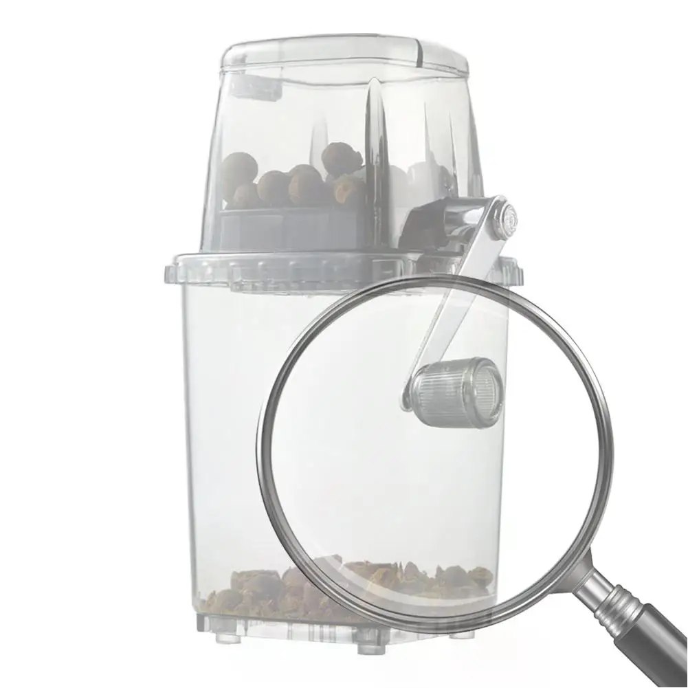 

Измельчитель для прикормки для карповой ловли, многофункциональный ручной измельчитель для льда, коробка для измельчения прикормки для карпа с лезвиями из нержавеющей стали