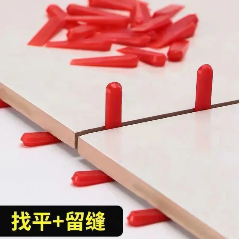 

100pcs Red Wedges Ceramic Tile Leveling Gasket System Tiling Floor Wall Carrelage Tools Spacers Locator Leveler Level