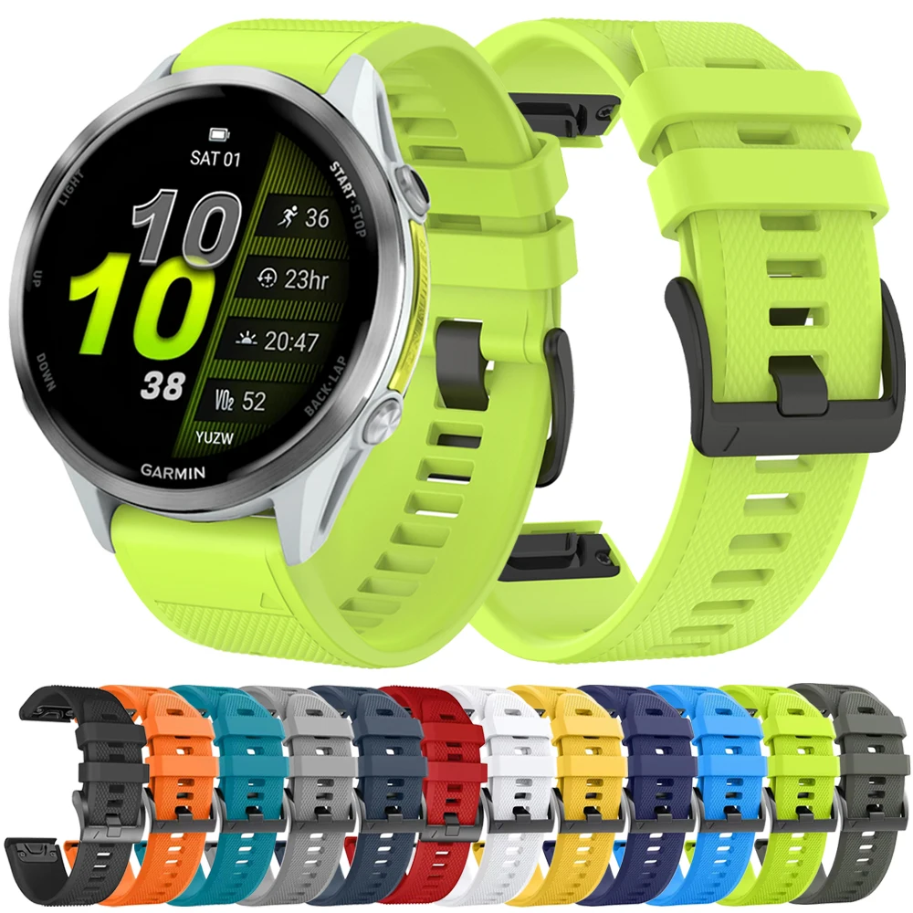 Weiche Silikonbänder für Garmin Forerunner 970 965 955 Fenix 8/8Pro/7/7X/5X/5Plus/6X/6Pro Armband 22mm 26mm Armbänder Armband