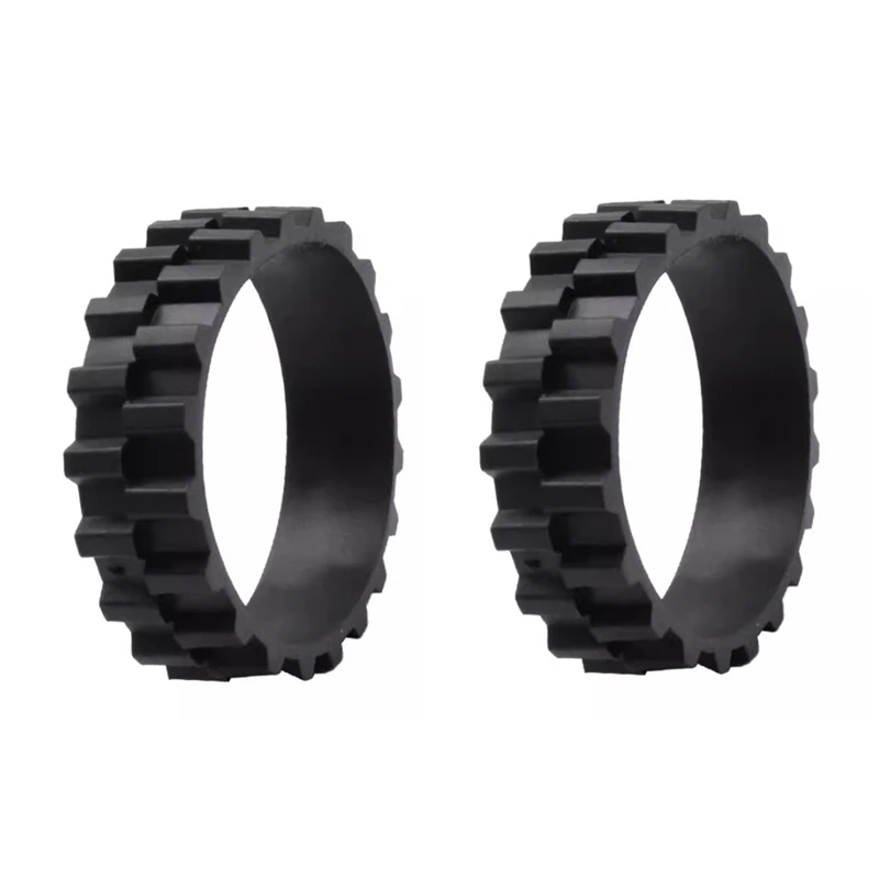 2PCS Tire Leather For Xiaomi 1ST 1S For Roborock T4 Vacuum Cleaner Replacement Parts Strong Adhesion Easy Assembly