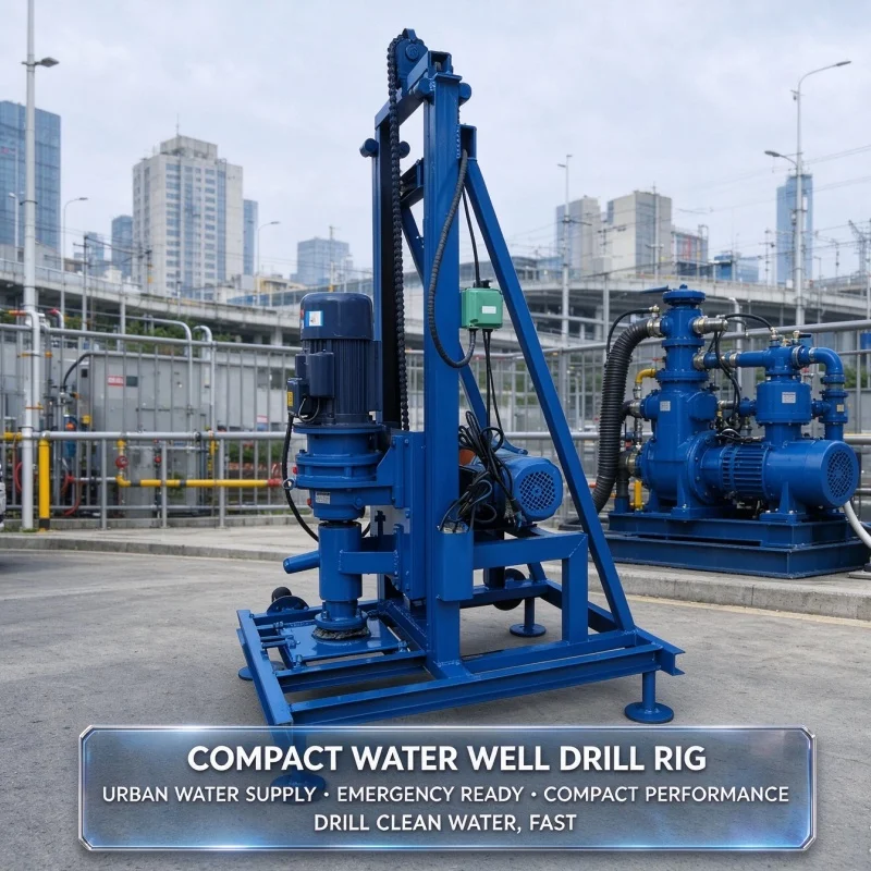 Customized Small Borehole Drilling Machine, Movable Hydraulic Water Well Rig, Durable Equipment for Family Farm Irrigation