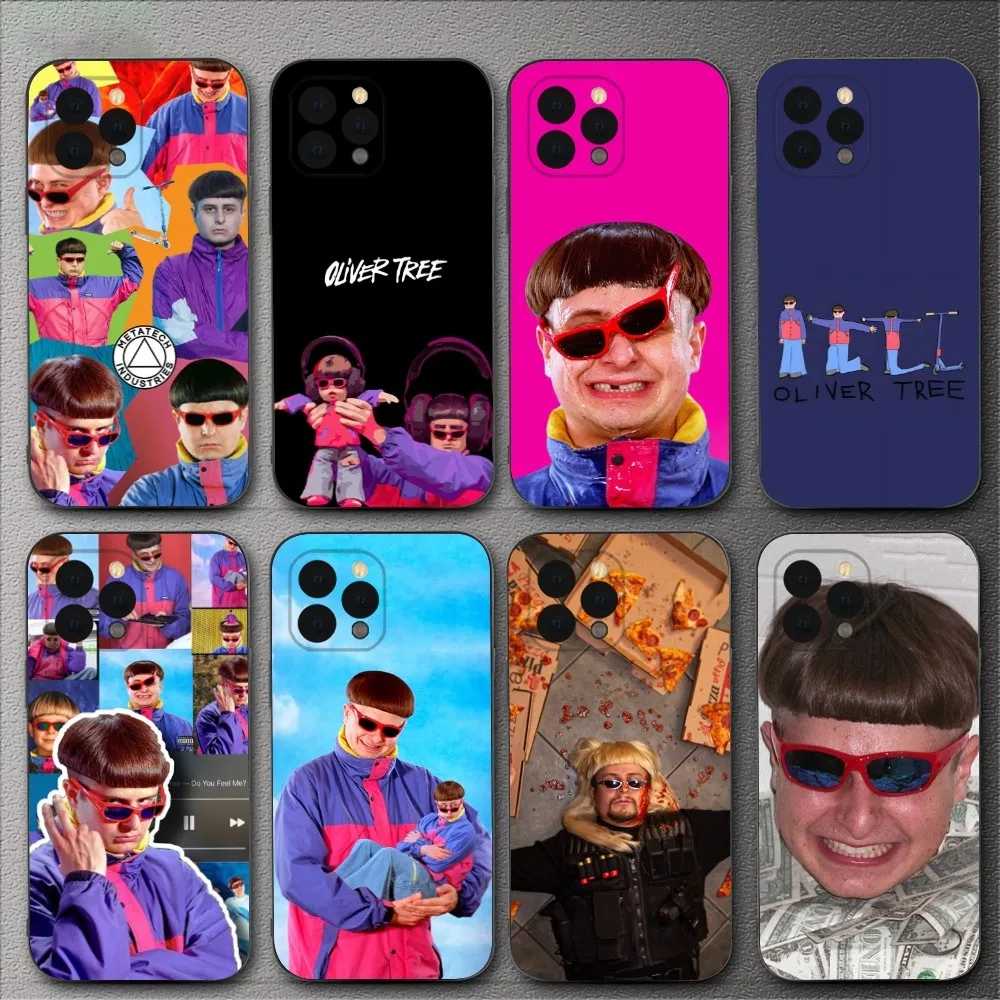 O-Oliver Tree M-Miss you Phone Case For iPhone 15,14,13,12,11,XS,XR,X,8,7,Pro,Max,Plus,mini Silicone Black Cover