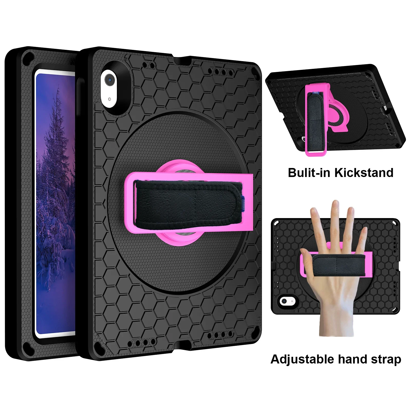 EVA Kids Case For iPad A16 Air 11 2024 4 5 10.2 8 9th 10th 10.9 2022 Kickstand Handle Rugged Heavy Duty Shockproof Tablet Cover