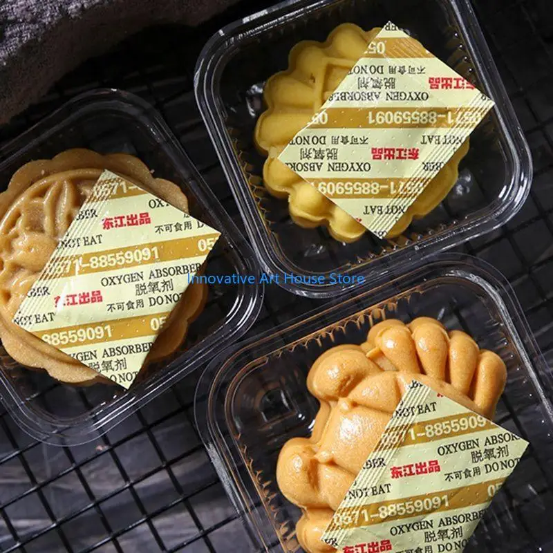 E1PC Mooncake Desiccant 100 Bags Moisture Storage Control Air Dryer for Delicious Moon Cake Long Term Storage
