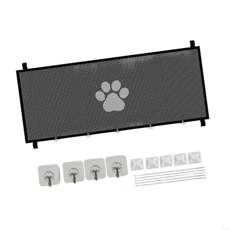 97qd 홈 여행을위한 Pet Gate Folded Dog Barriers 휴대용 베이비 게이트.