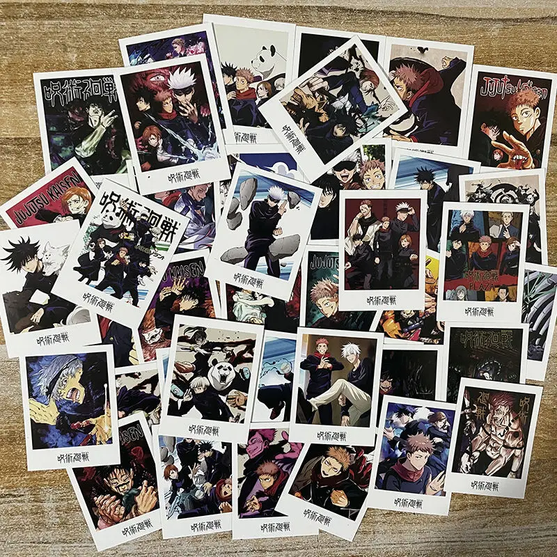 40PCS Anime Jujutsu Kaisen LOMO Satoru Gojo Fushiguro Megumi Cosplay Greeting Card Christmas Gifts Girls