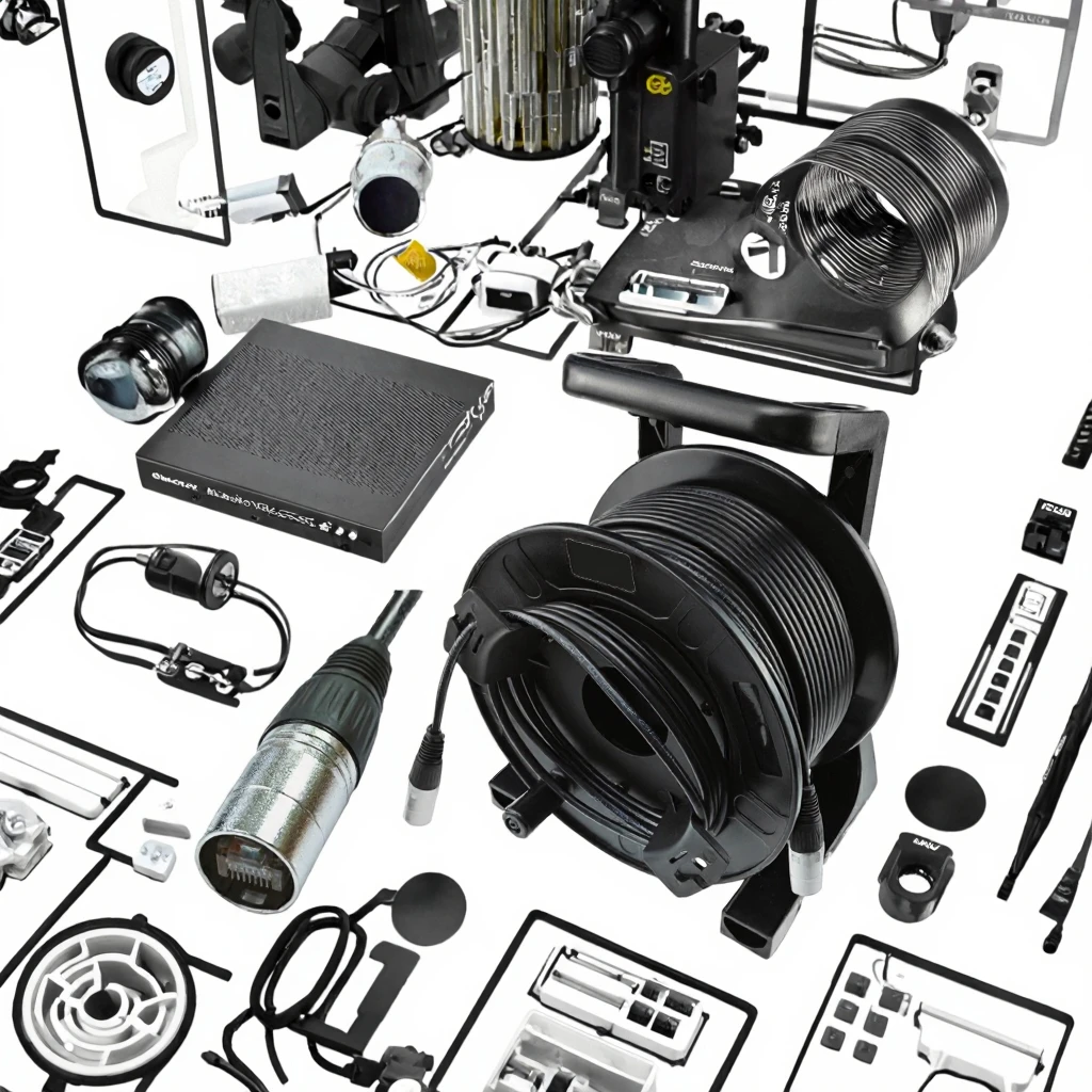 Professional 10Gbps Low Latency EtherCON Cat6 Shielded Ethernet Cable Drum Digital Audio Mixer Stage Equipment Reel