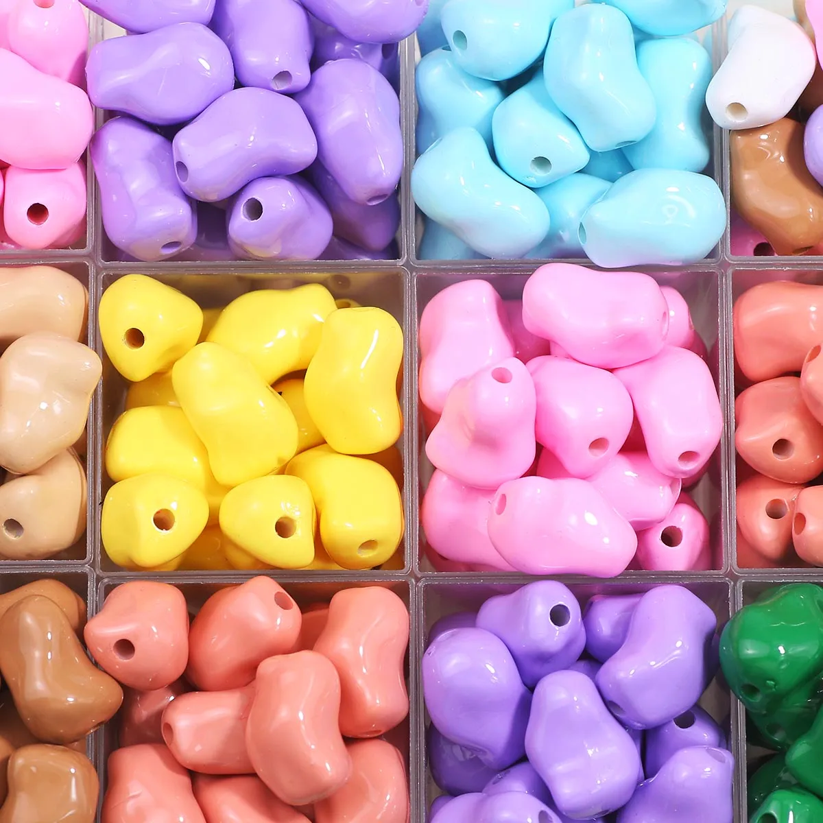 20x13 مللي متر رقائق الاكريليك مختلط الألوان اليدوية DIY مناسبة لصنع المجوهرات حبة سلاسل فضفاض الخرز اكسسوارات #1