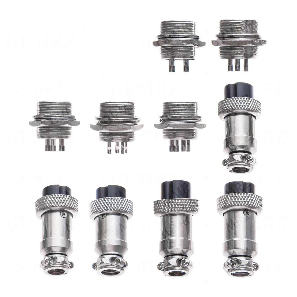 GX16  2-10Pin 2P 3P 4P 5P 8P 10P Waterproof Aviation Circular Connector Male Female Plug Socket PCB Mount  6P Integrated circuit