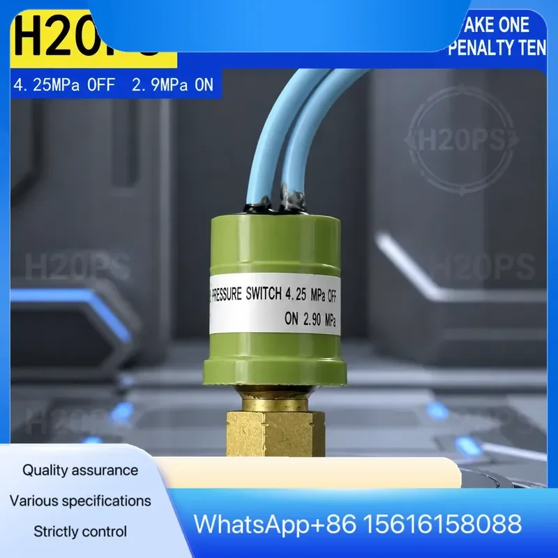 Junle H20PS Pressure Switch Controller for R410A Air Conditioner 4.25MPa Cut Off 2.9MPa Cut On HVAC Refrigeration Pressure