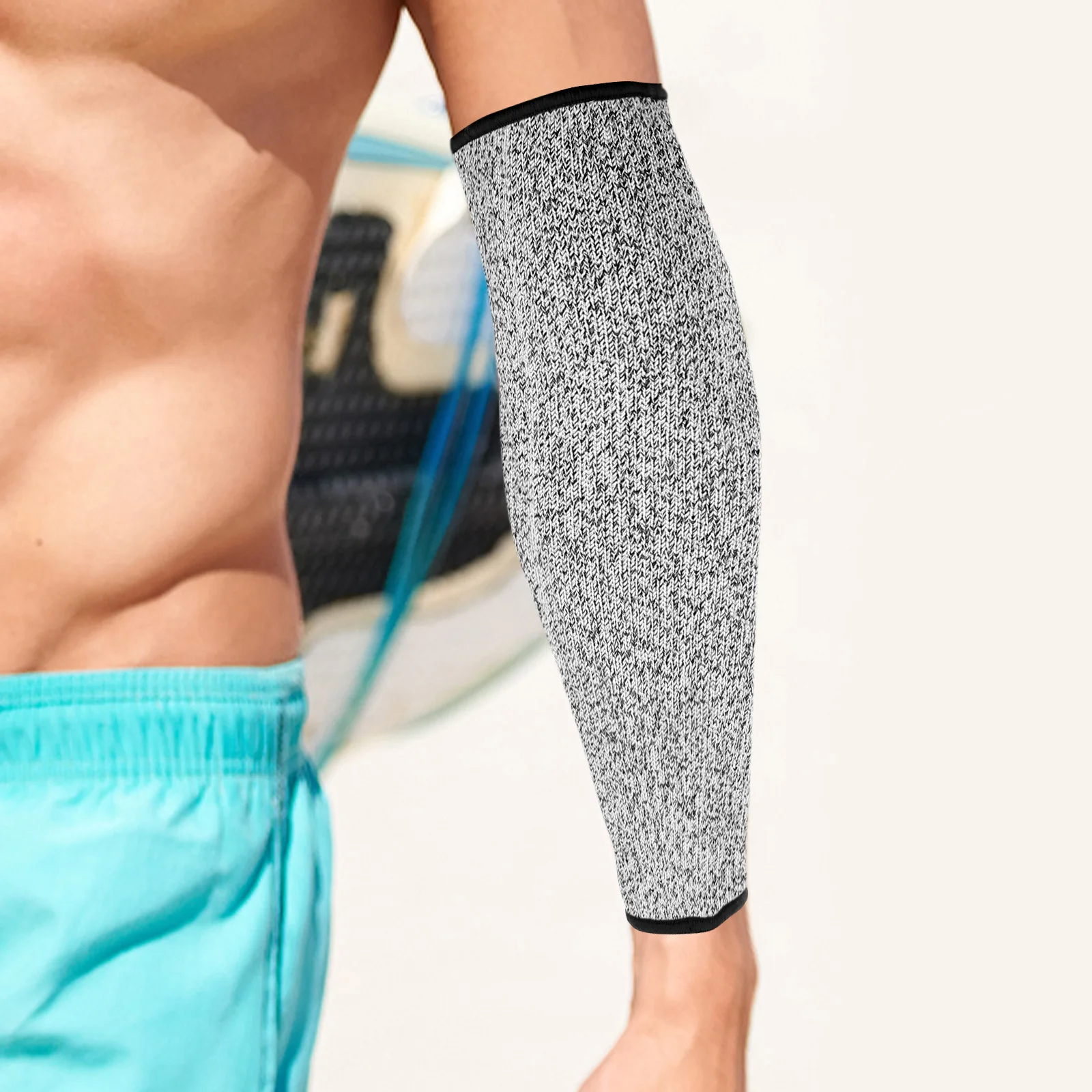 

1Pair Cut Resistant Arm Sleeve Breathable Forearm Protection Cover Flexible Anti- for Work Use Outdoors