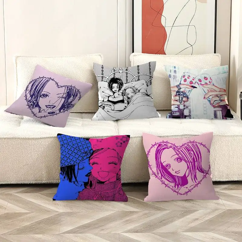 Anime Nana Osaki Pillow Anime Pillow Sofa Bed Head Pillow Cover Cushion Cover 45x45 cm Fashion