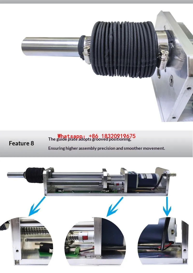 Cyclmotion 200mm Working Stoke 2000mm/min CNC Flame Plasma Cutting Lifter Fully Enclosed Z Axis With 24VDC Motor