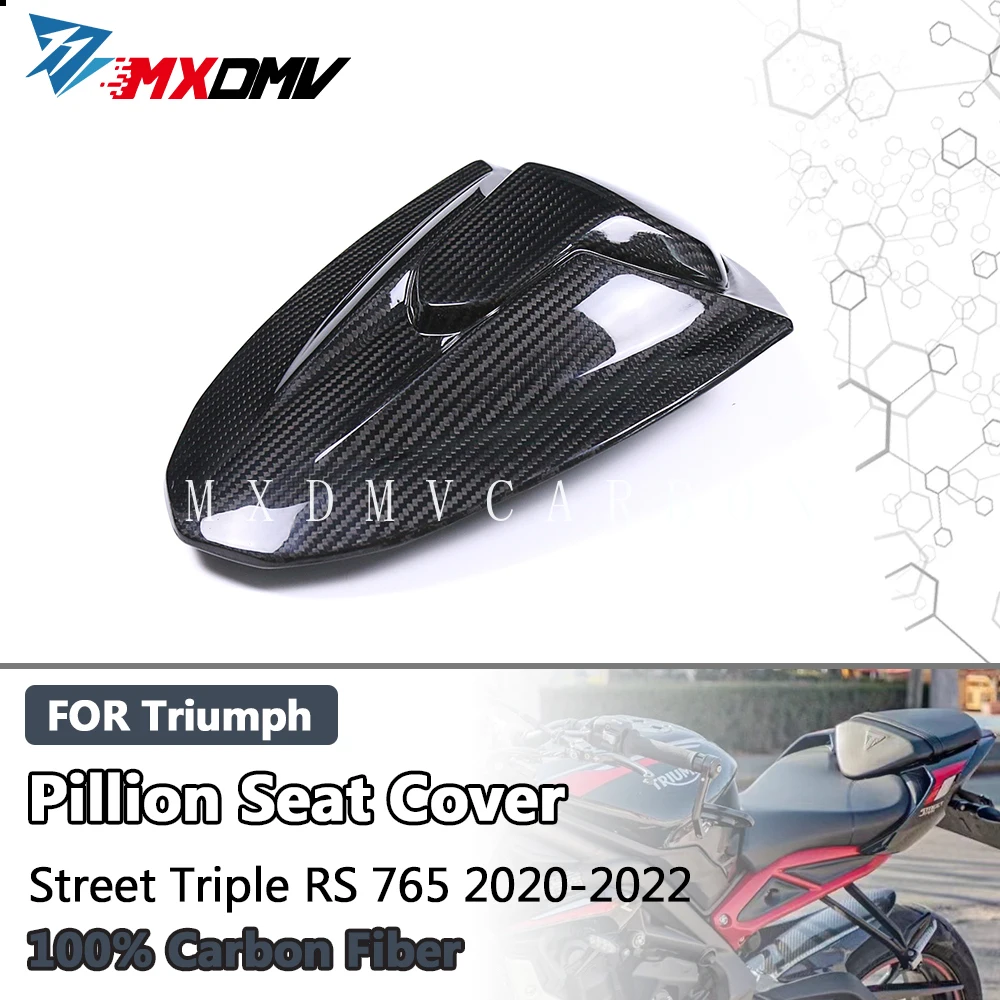 

Аксессуары для мотоциклов для Triumph Street Triple 765 R RS 2020 2021 2022 100% углеродное волокно, чехол на сиденье, обтекатели