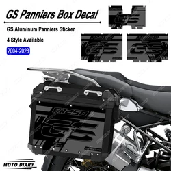 R1200GS R1250GS Adventure Motorcycle Aluminum Alloy Box Sticker Triple Black Side Case Decals For R 1250 GS  ADV 2007-2023