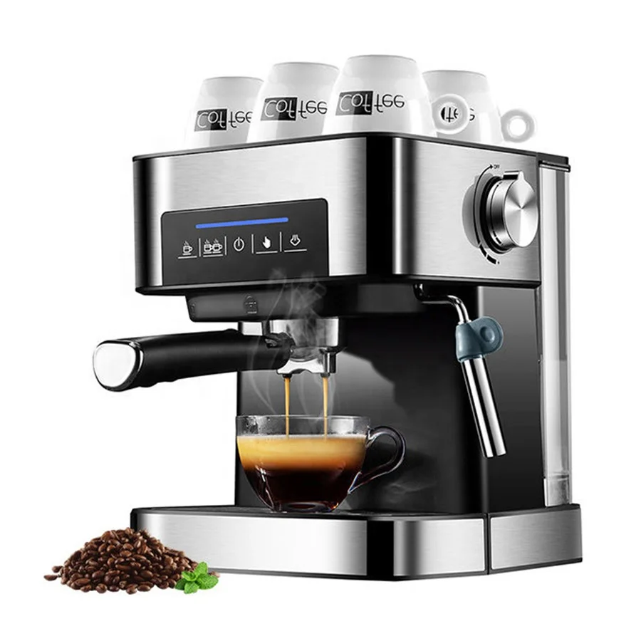 

Best Selling 1.6L 850W Smart Semi Automatic Steam Milk Frothing Coffee Maker Espresso Machine For Cafe