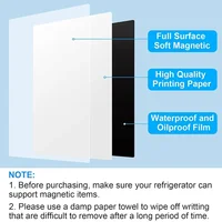 A4 Size Magnetic WhiteBoard for Fridge Sticker Dry Erase Whiteboard,Portable 11.8"x8.2" Planner for Refrigerator 4