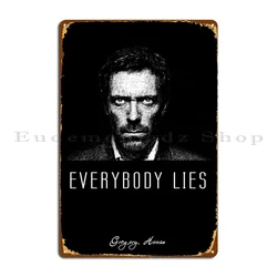 Dr Gregory House Metal Plaque Poster Garage Printing Wall Plaque Custom Wall Decor Tin Sign Poster