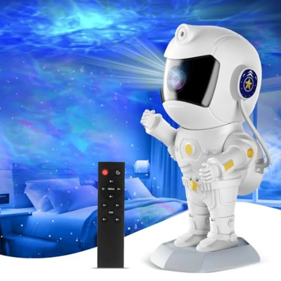Astronaut Galaxy Star Projector, Starlight Space Nebula Sky Starry Ceiling LED Lamp with Timer and Remote, for Bedroom Decor, G