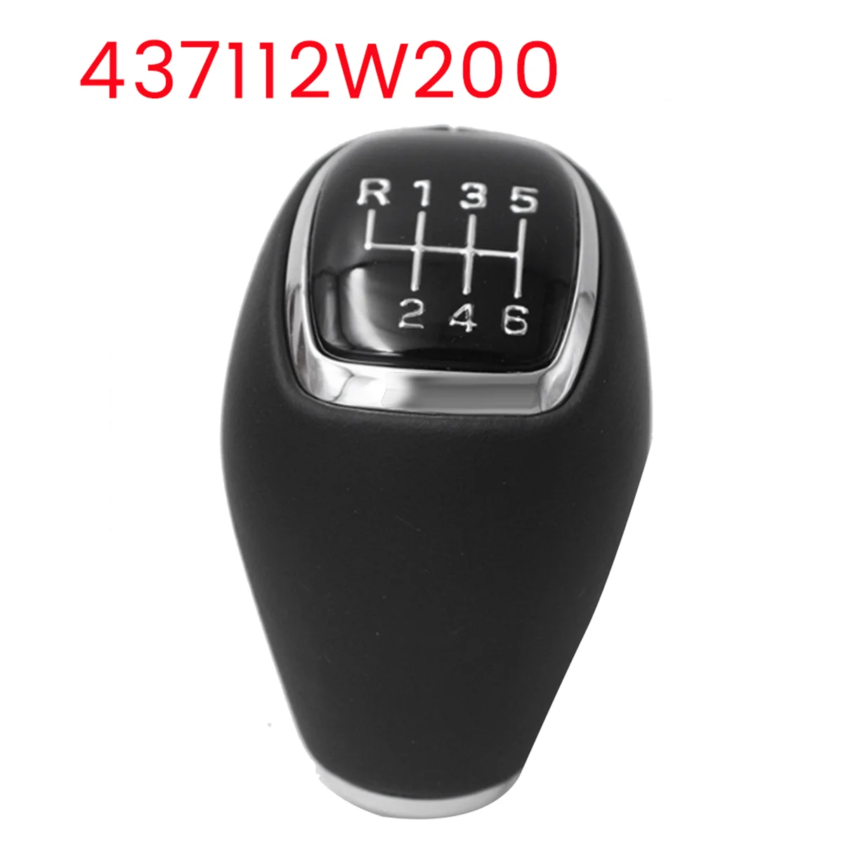 437112 W200 車 6 速マニュアルレザーギアシフトノブヒュンダイサンタフェ DM IX45 スポーツ 2012-2015 カーアクセサリー—L49A