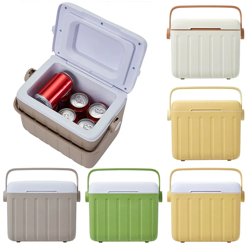 

6L Insulated Ice Chest Multipurpose Outdoor Hard Cooler for Camping Picnic Beach Drink Beverage Fishing