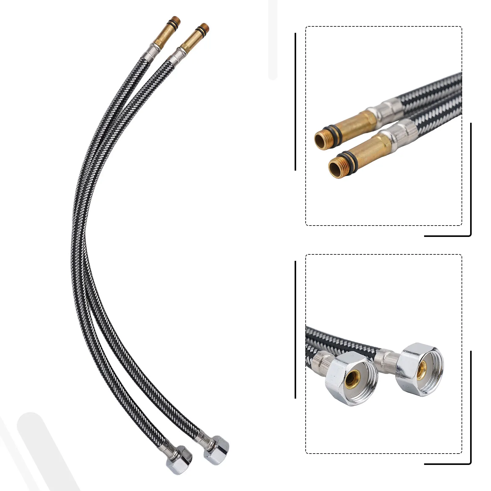 Brightness Connectors Flexible Braided Tube Nylon Braided Aluminum Wire PCS Application Package Content Plumbing