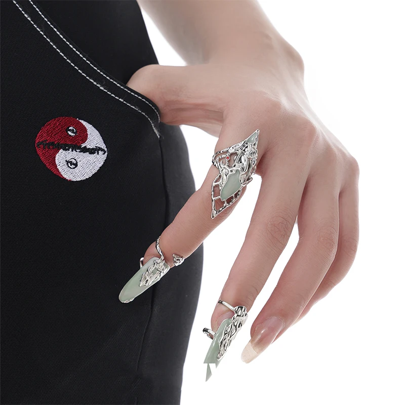 Cutout Rings In Cyberpunk Style Are Party Gifts For Women\'s Jewelry Accessories
