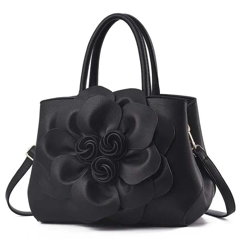 Women Bags Luxury Handbags Famous Designer Women Bags Casual Tote Designer High Quality  NEW Flowers Interior Slot Pocket